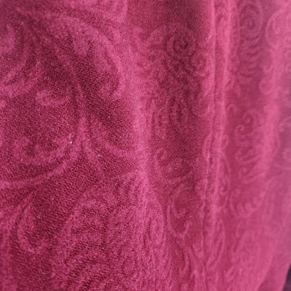 Talbots Collection Deep Red Textured Blazer Size … - image 8